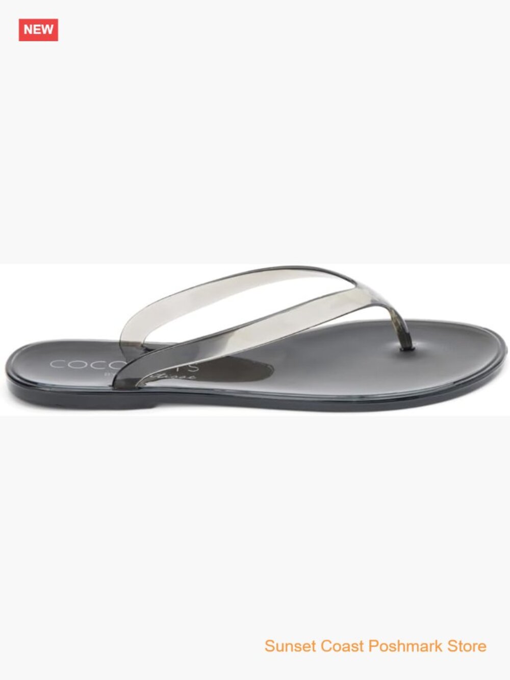 Jelly Flip Flop Sandals with Cushioned Sole Slip On Casual